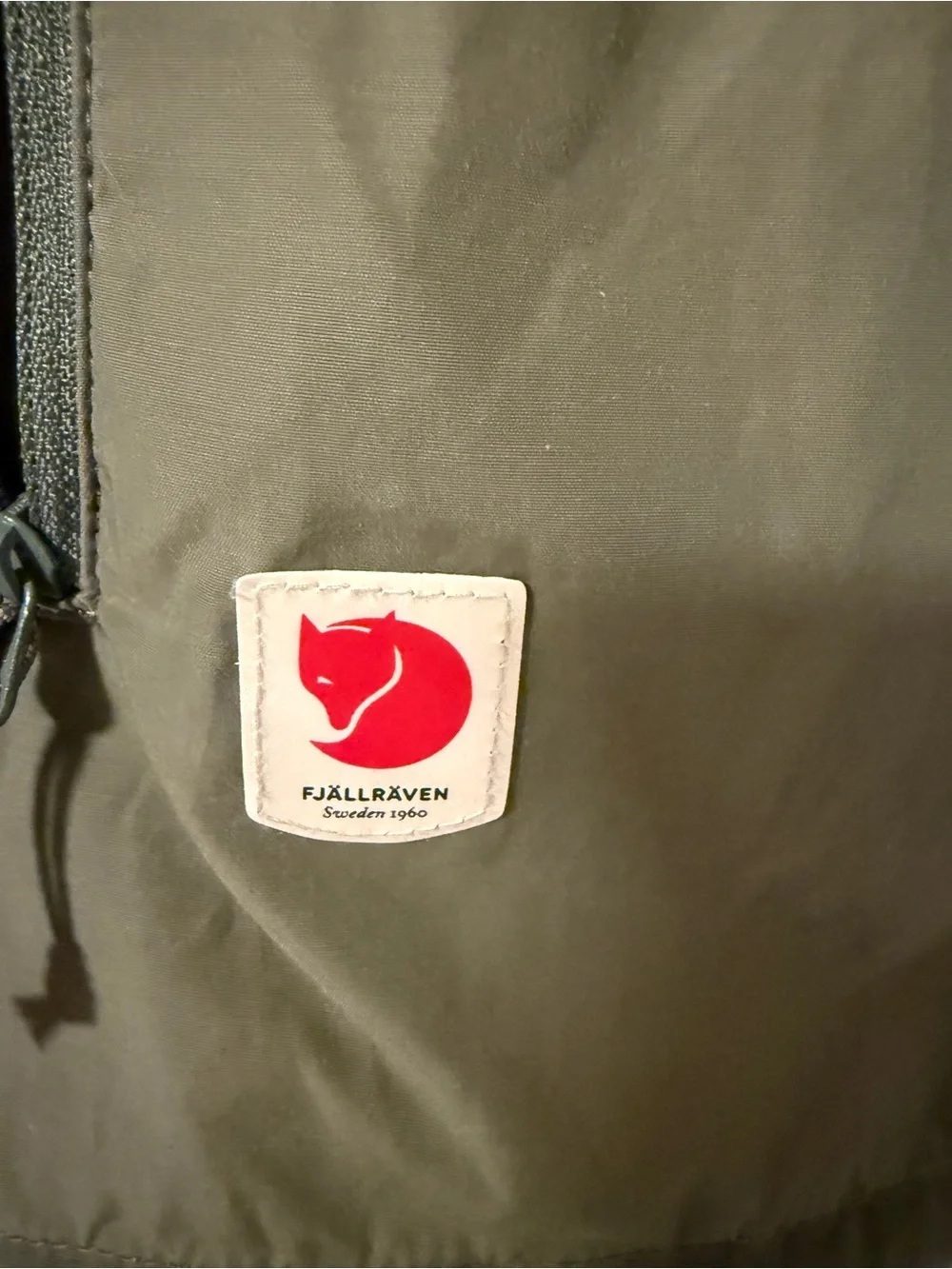 Fjallraven Olive Green Hooded Lightweight Jacket